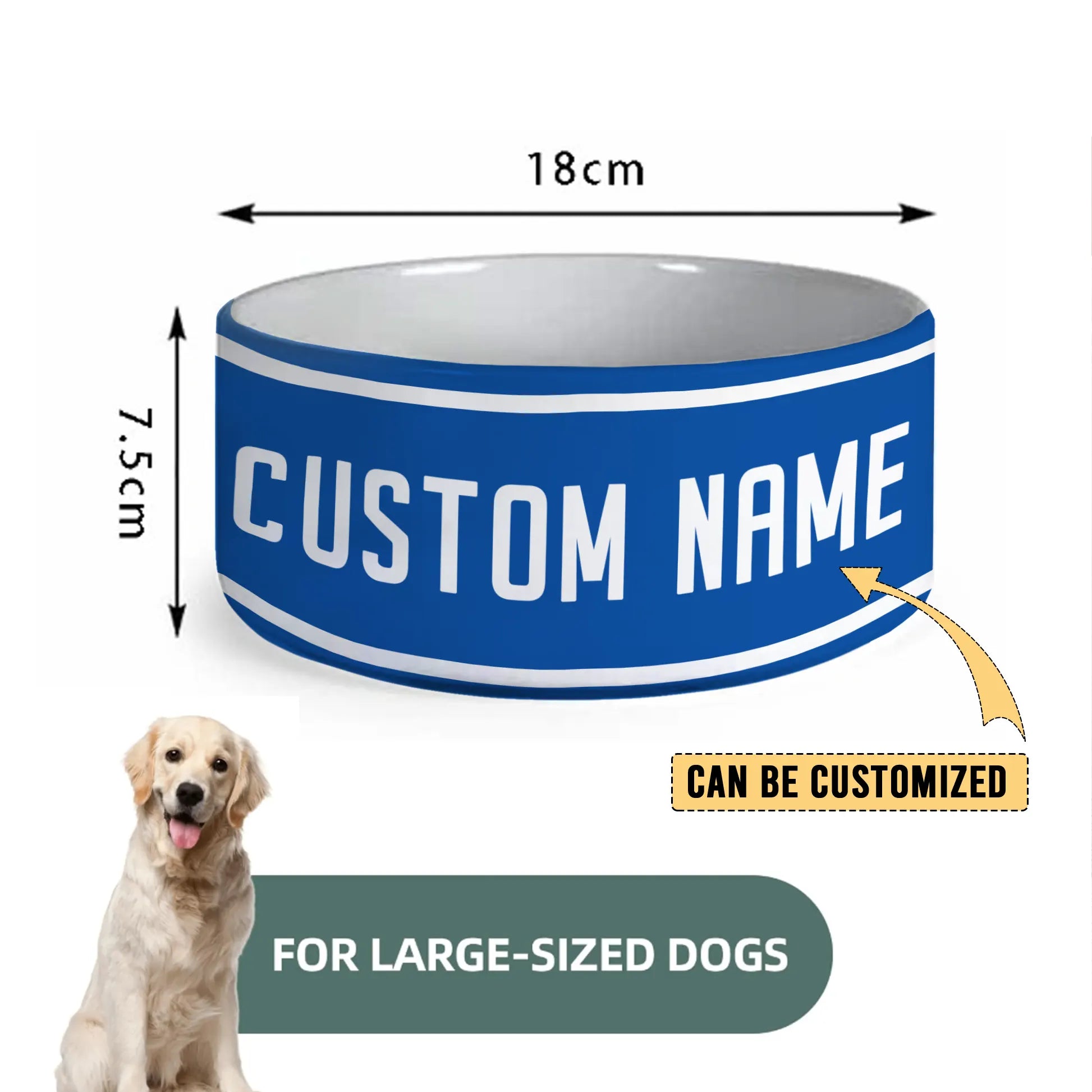 NEW Personalized Custom Ceramic Pet Bowl 3