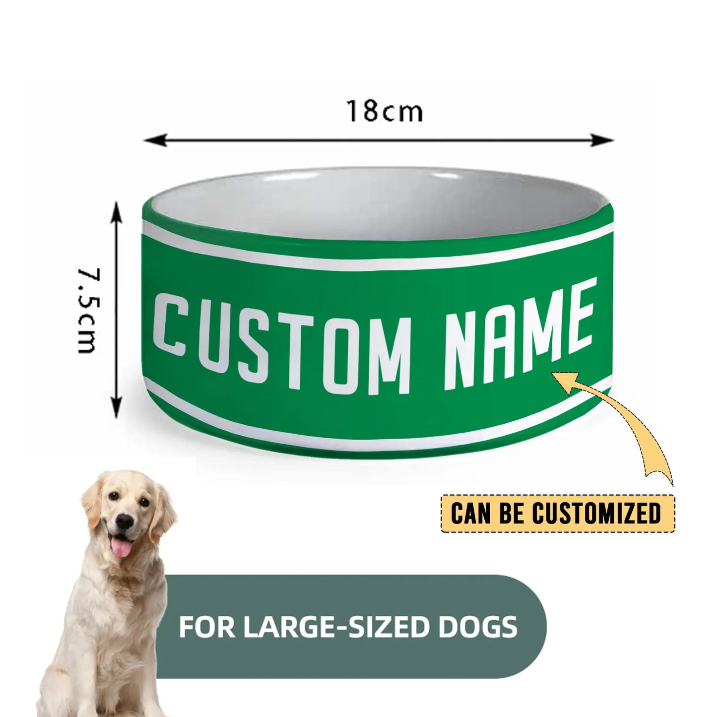 SOU Personalized Custom Ceramic Pet Bowl 3