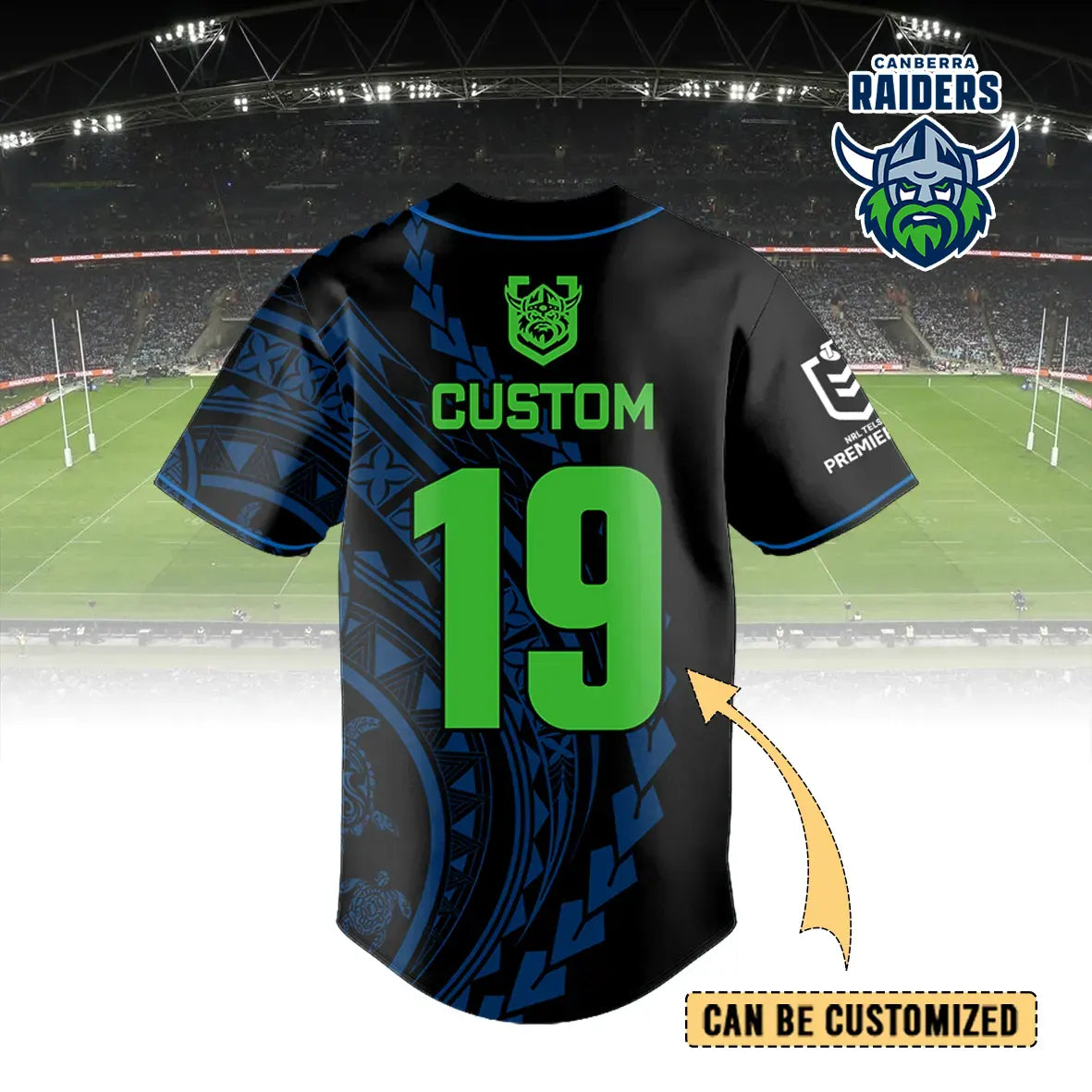 CAN Personalized Custom Baseball Jersey 9