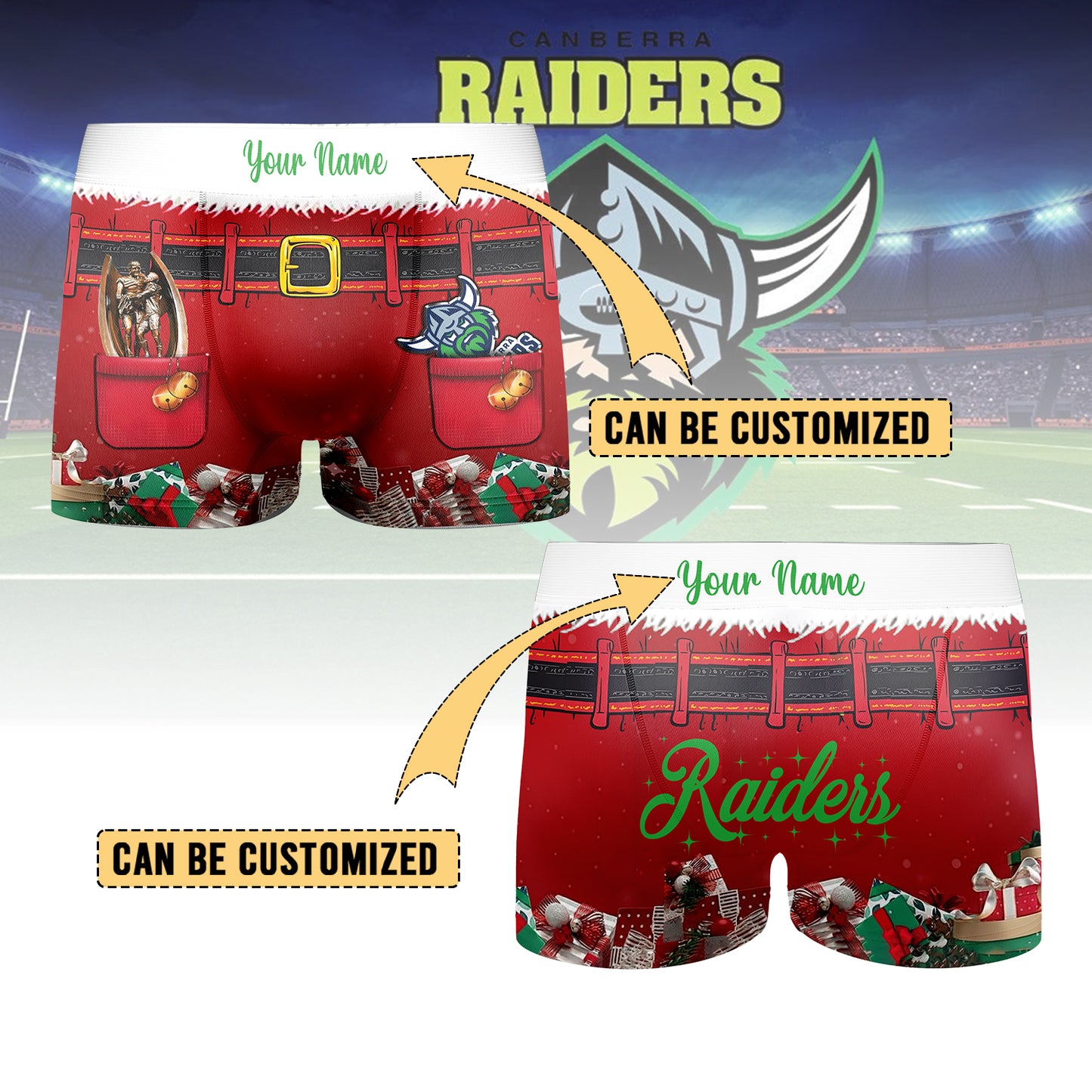 CAN Personalized Custom Boxer Briefs Men’s Underwear 4