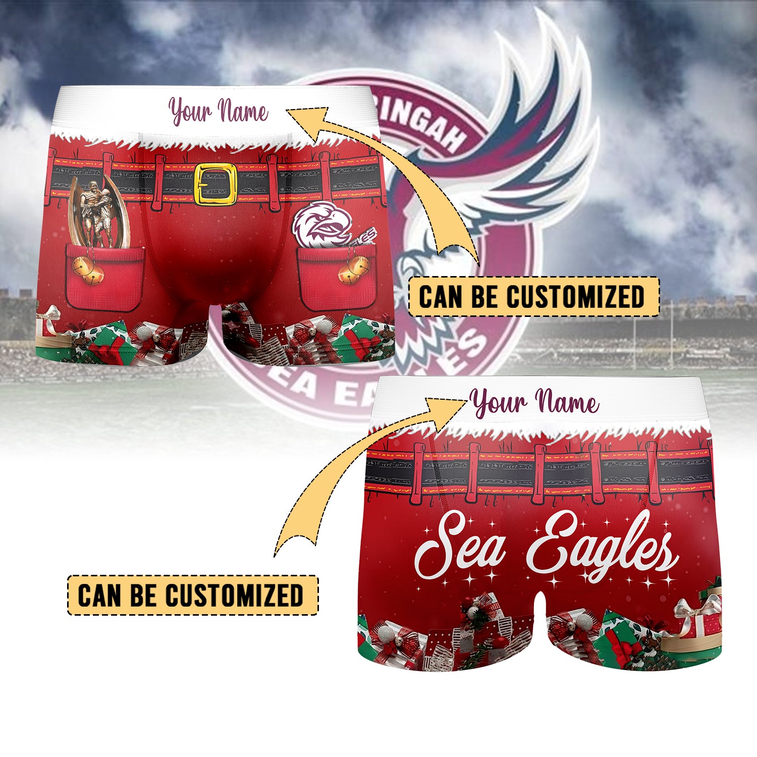 MAN Personalized Custom Boxer Briefs Men’s Underwear 4