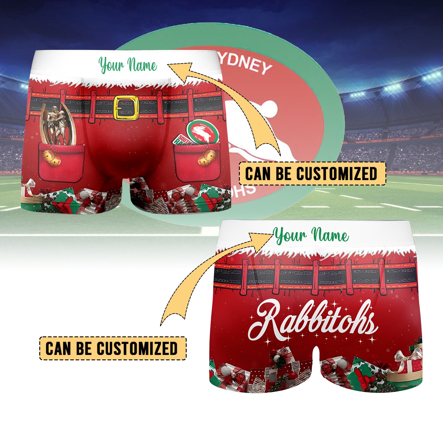 SOU Personalized Custom Boxer Briefs Men’s Underwear 4