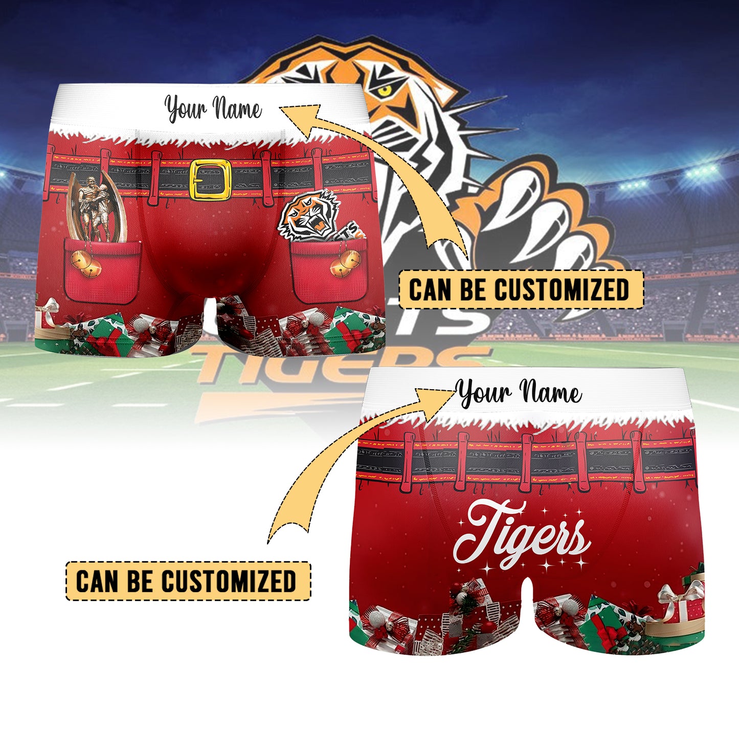 WST Personalized Custom Boxer Briefs Men’s Underwear 4