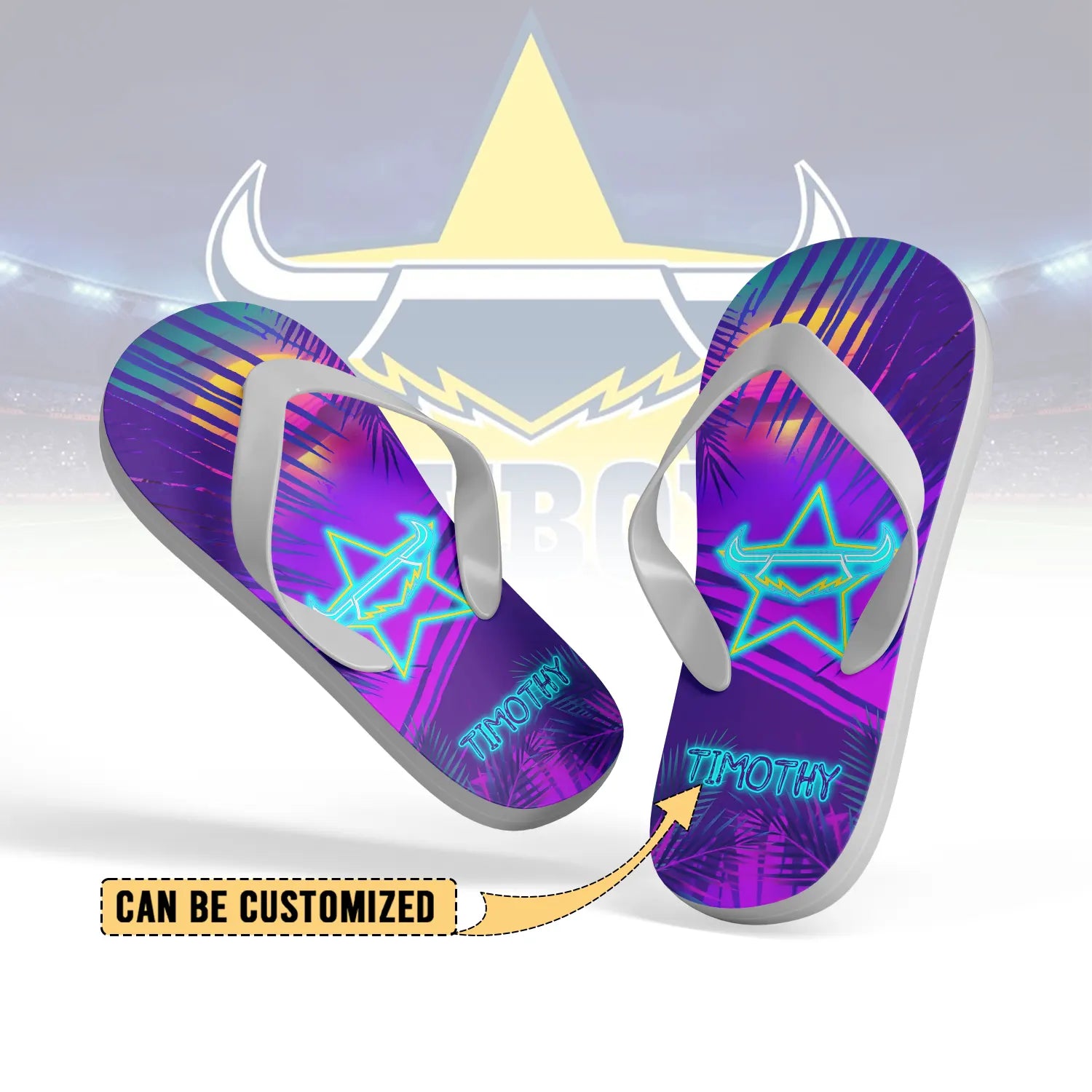 NQL Personalized Custom Flip Flops 7