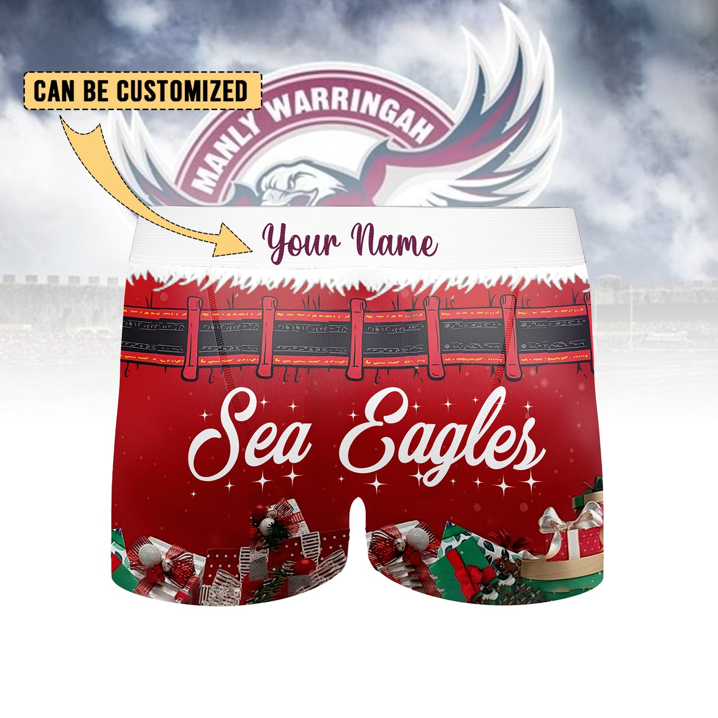 MAN Personalized Custom Boxer Briefs Men’s Underwear 4