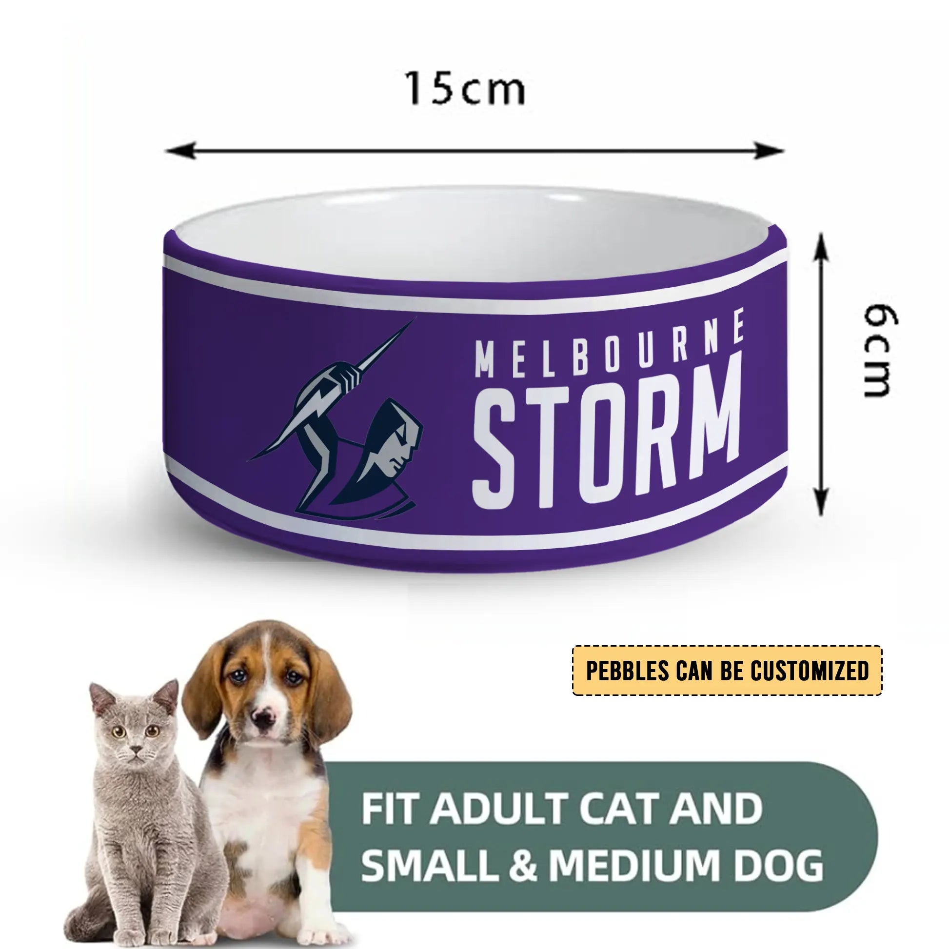 MEL Personalized Custom Ceramic Pet Bowl 3