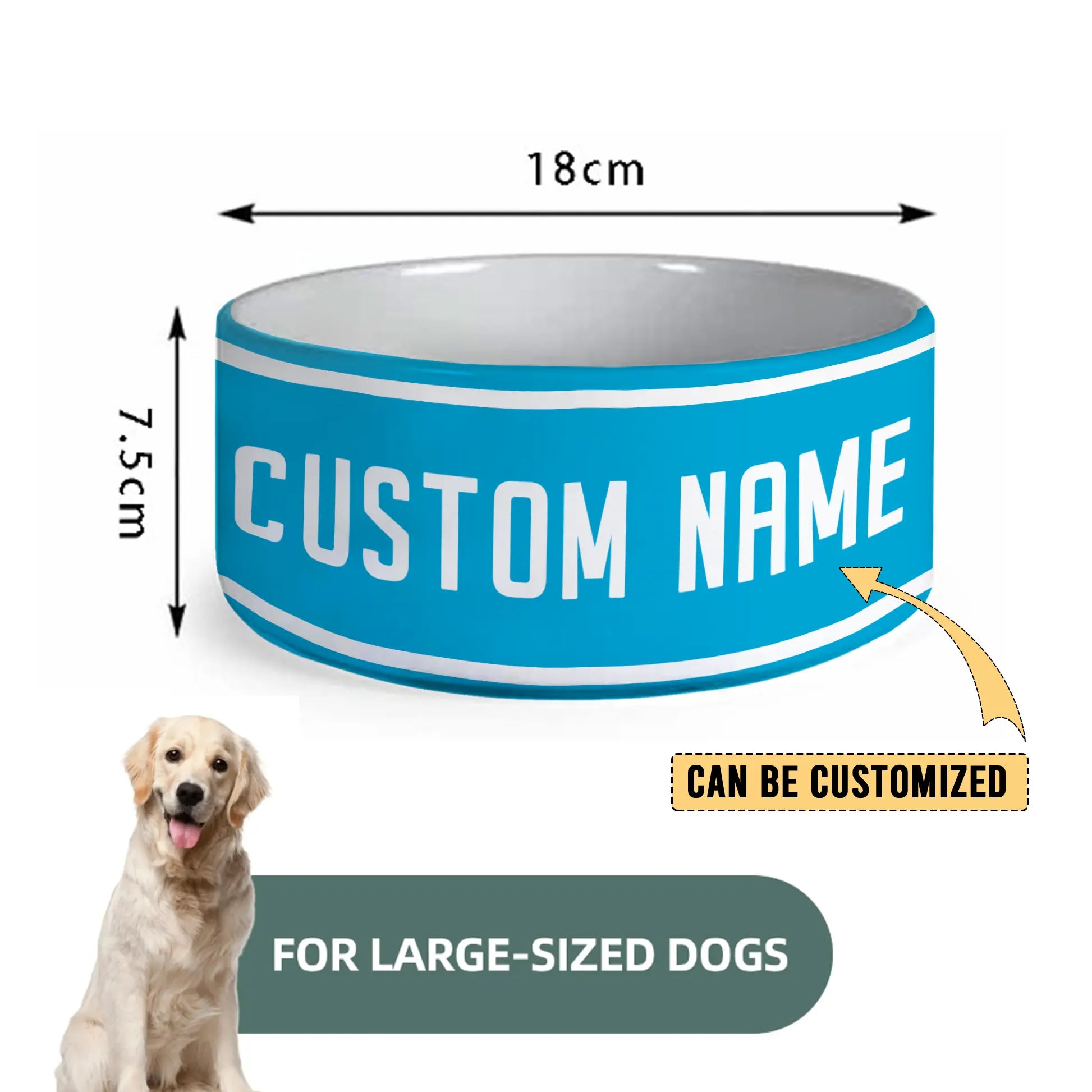 CRO Personalized Custom Ceramic Pet Bowl 3