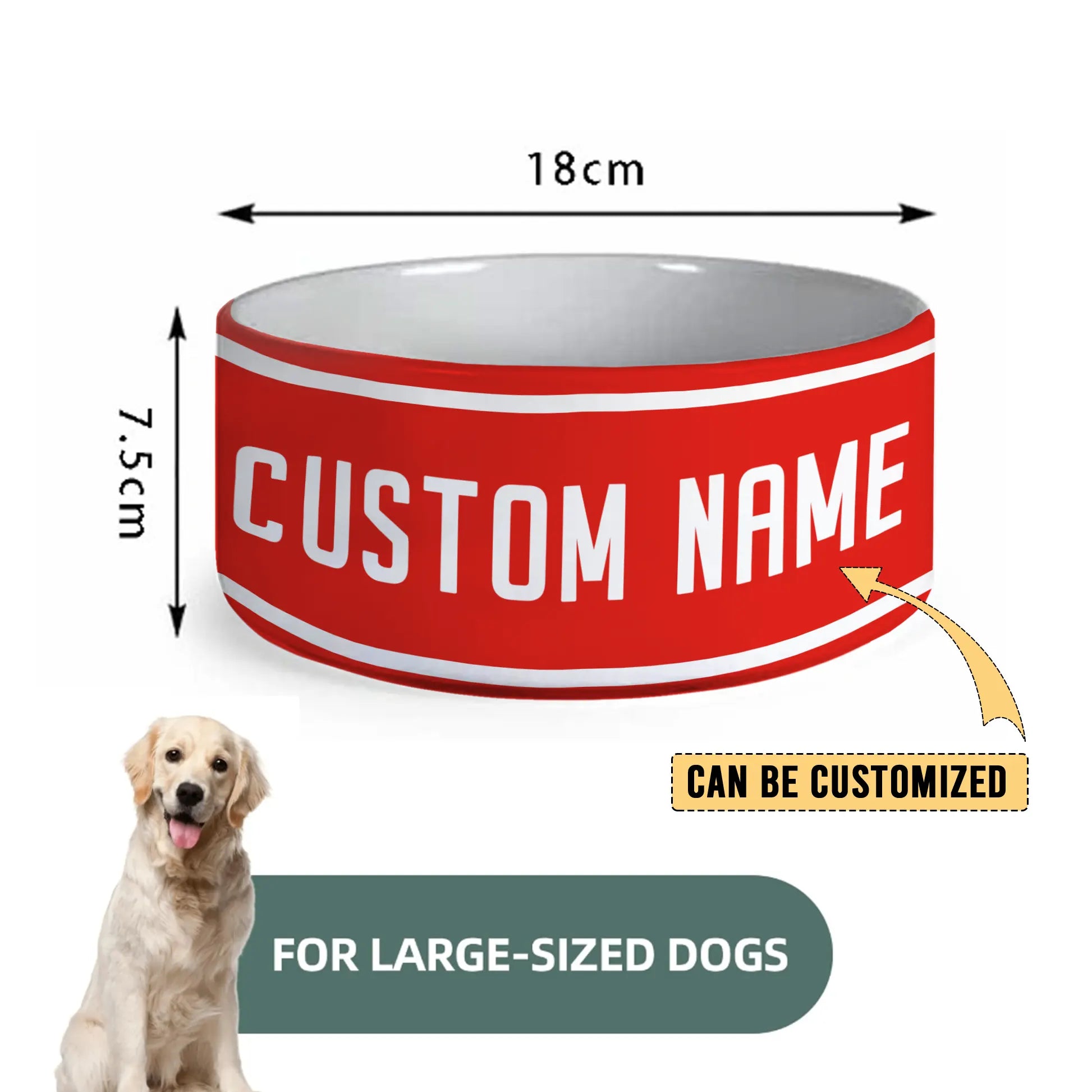 STG Personalized Custom Ceramic Pet Bowl 3