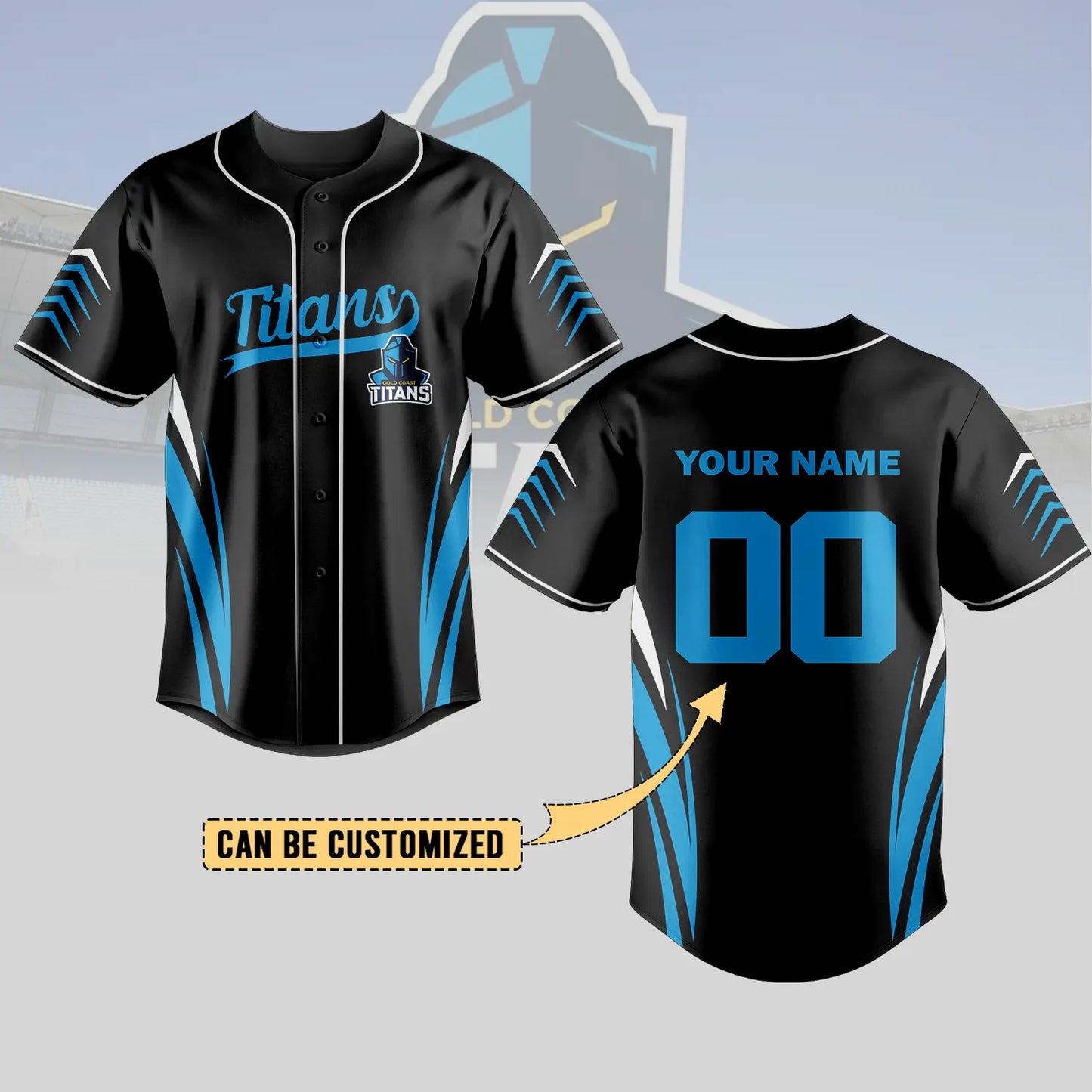 GLD Personalized Custom Baseball Jersey 6