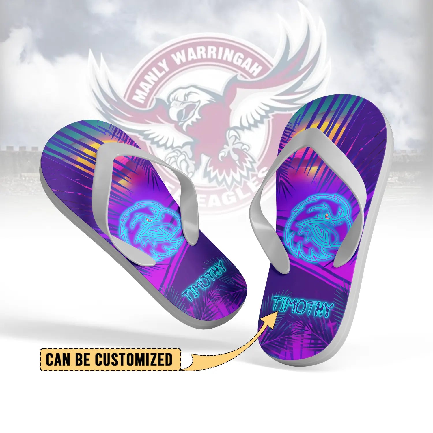 MAN Personalized Custom Flip Flops 7