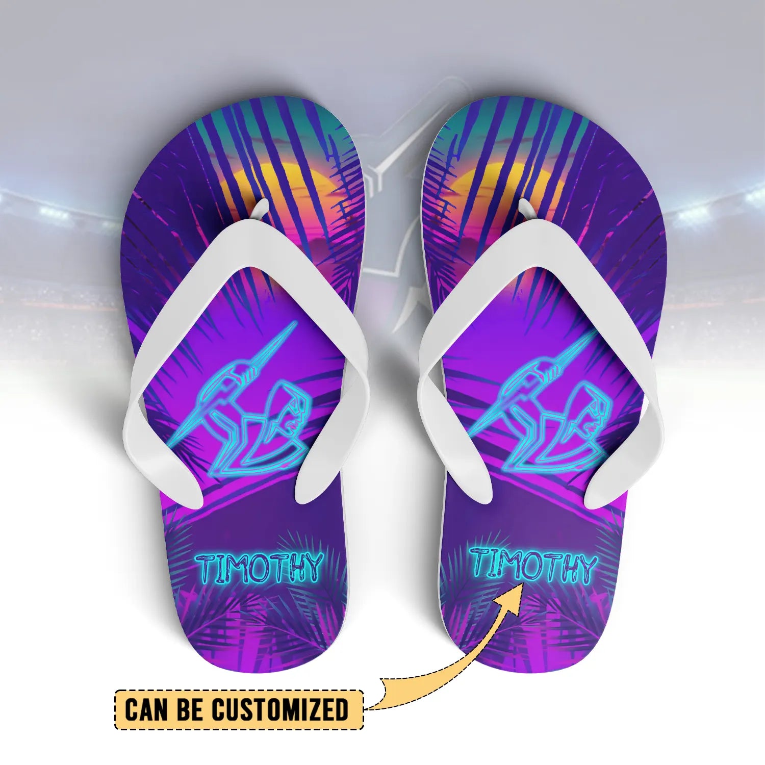 MEL Personalized Custom Flip Flops 7