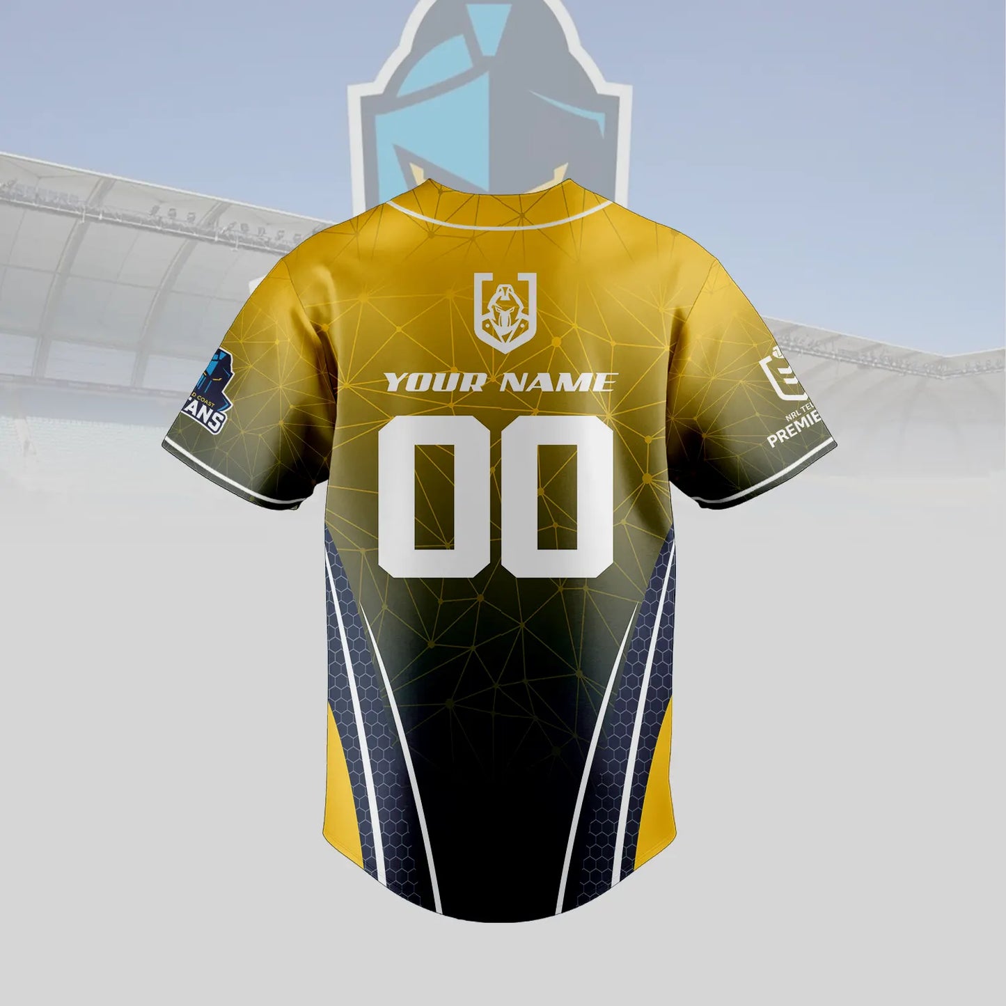 GLD Personalized Custom Baseball Jersey 5