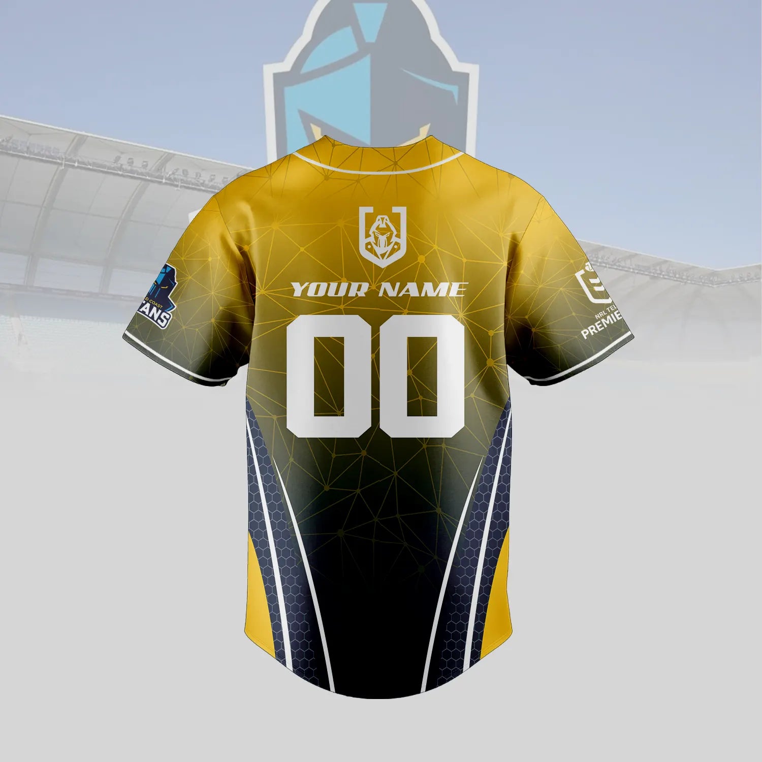 GLD Personalized Custom Baseball Jersey 5