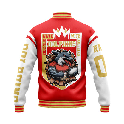 DOL Personalized Custom Baseball Jacket Gifts For Fans