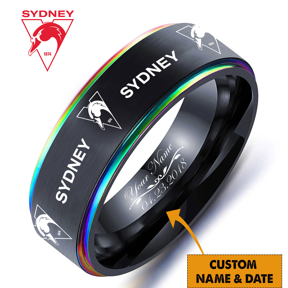 Personalized Engraved Ring Gift For Fans 45