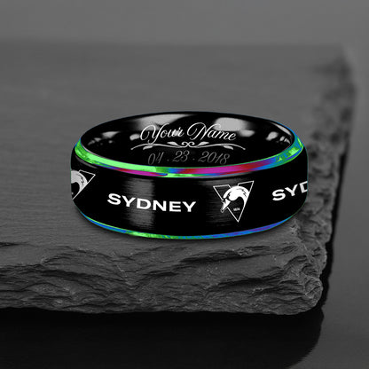 Personalized Engraved Ring Gift For Fans 45