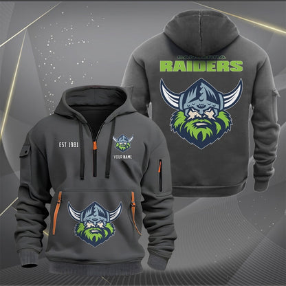 CAN Personalized Custom Sports Hoodie Zipper