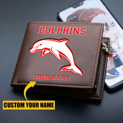 DOL Personalized Custom Zipper Folded Wallet