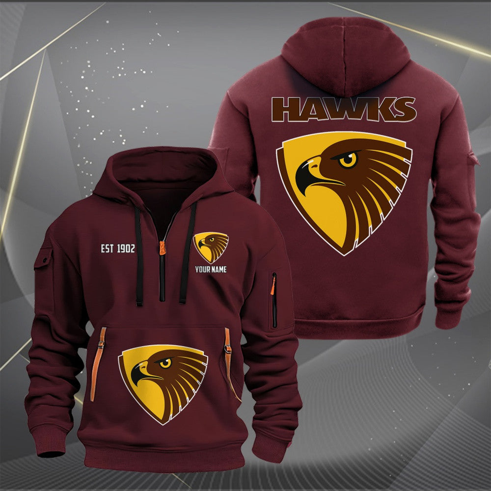 HAW Personalized Custom Sports Hoodie Zipper