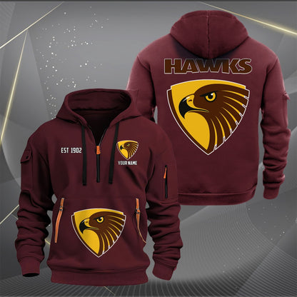 HAW Personalized Custom Sports Hoodie Zipper