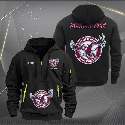 MAN Personalized Custom Sports Hoodie Zipper