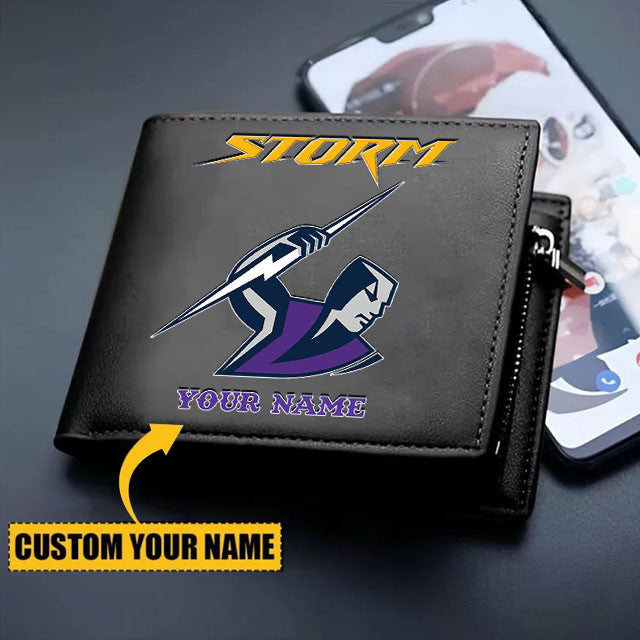 MEL Personalized Custom Zipper Folded Wallet
