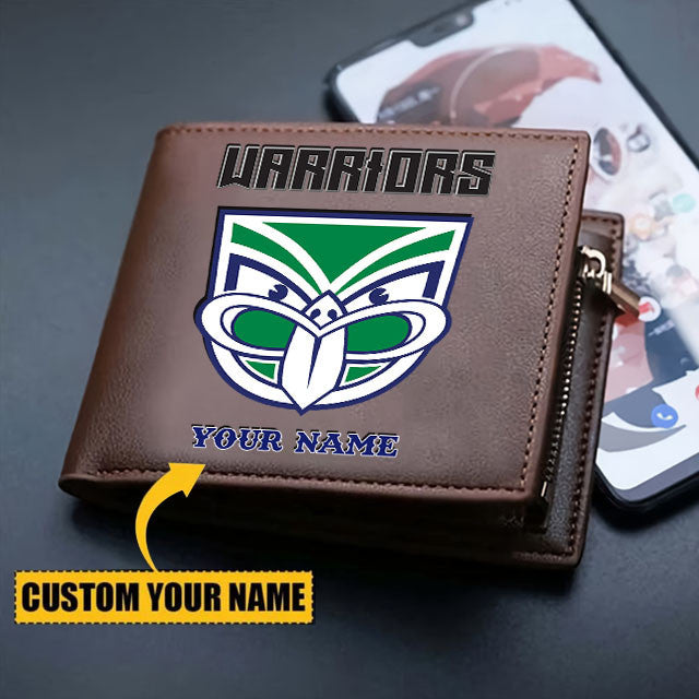 NZL Personalized Custom Zipper Folded Wallet