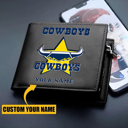 NQL Personalized Custom Zipper Folded Wallet