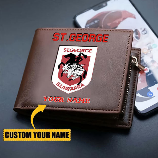 STG Personalized Custom Zipper Folded Wallet