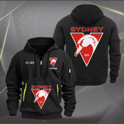 SS Personalized Custom Sports Hoodie Zipper
