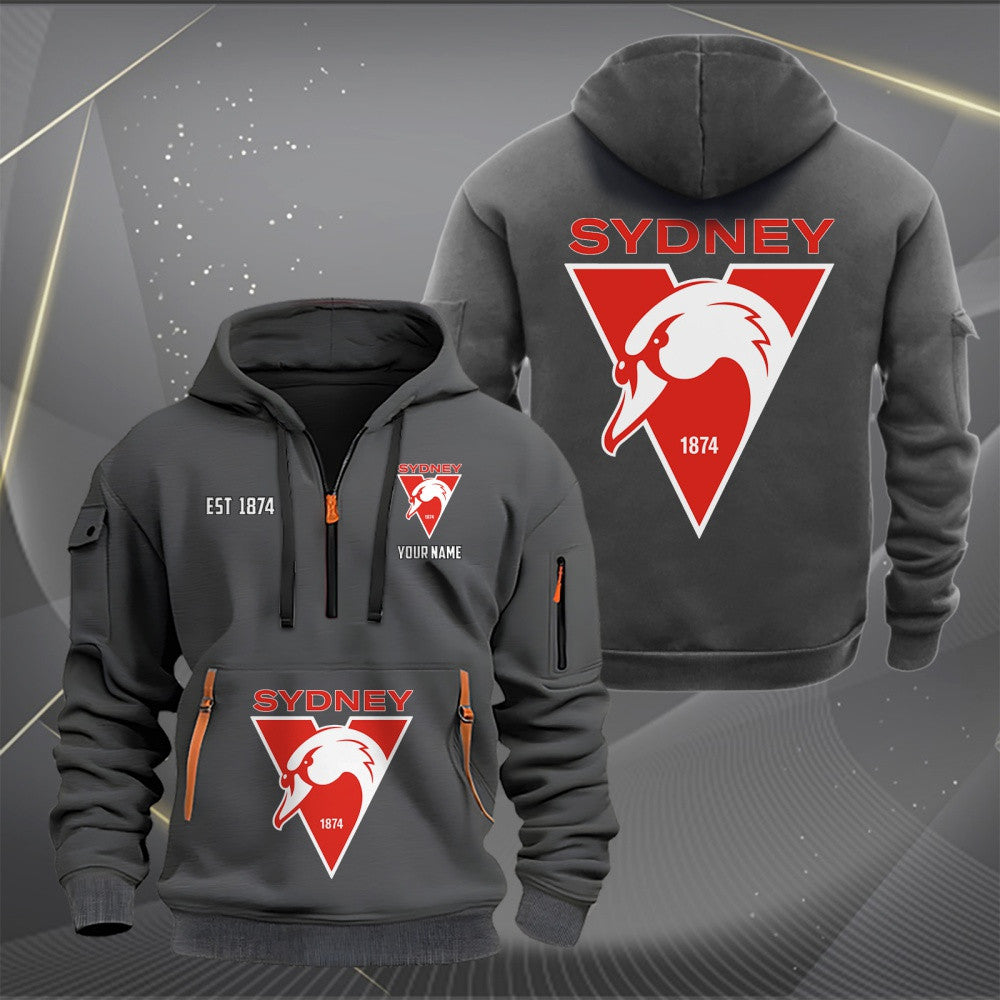SS Personalized Custom Sports Hoodie Zipper