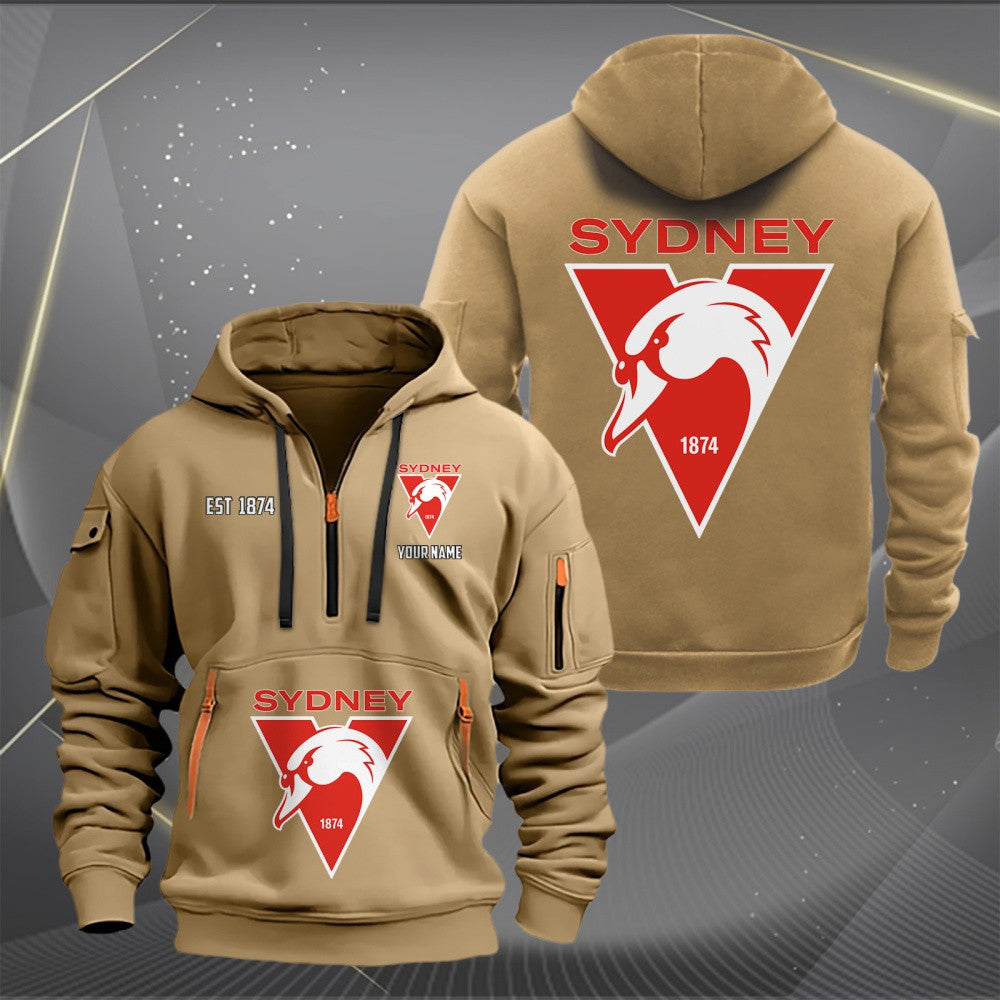SS Personalized Custom Sports Hoodie Zipper