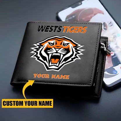 WST Personalized Custom Zipper Folded Wallet