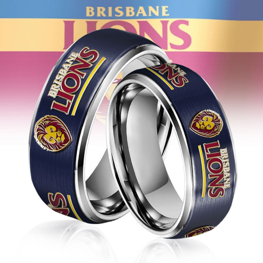 AFL Silver Tungsten Rings Gift For Fans 18