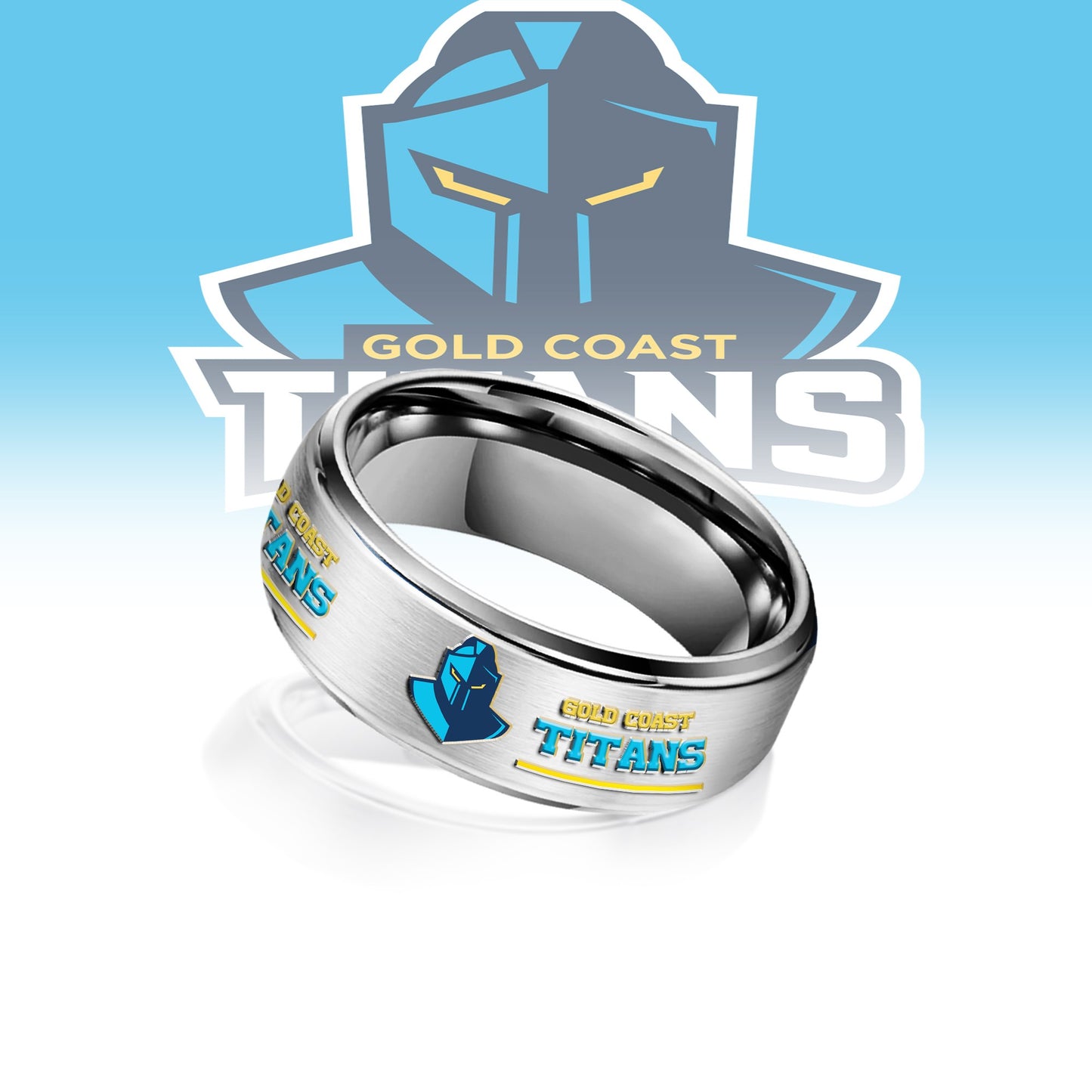 NRL Silver Tungsten Rings Gift For Fans 4