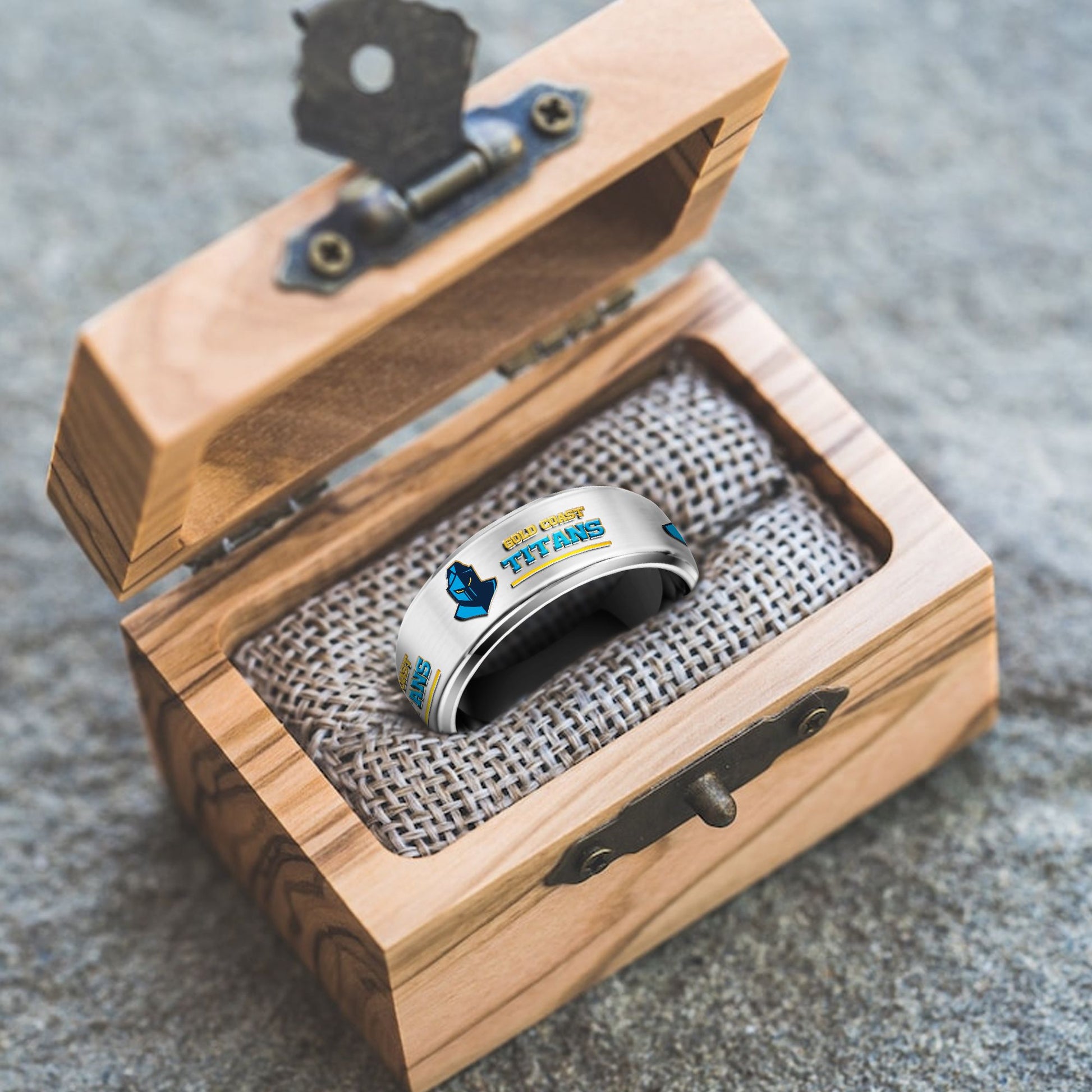 NRL Silver Tungsten Rings Gift For Fans 4