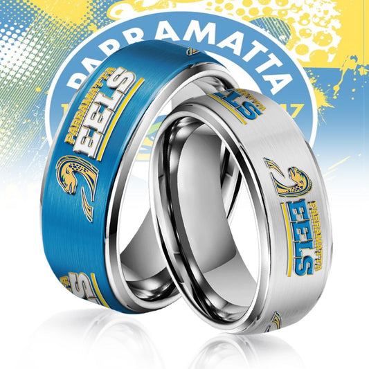 NRL Silver Tungsten Rings Gift For Fans 1