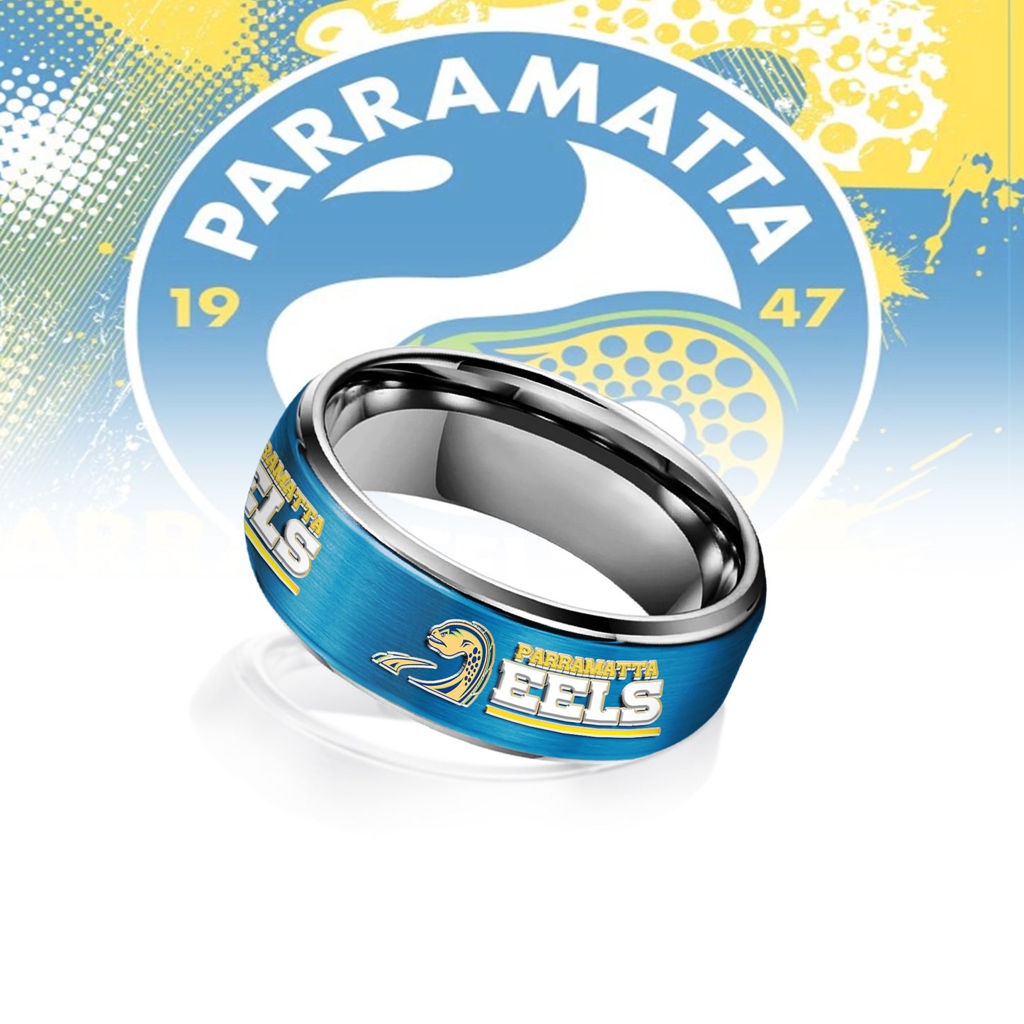 NRL Silver Tungsten Rings Gift For Fans 1
