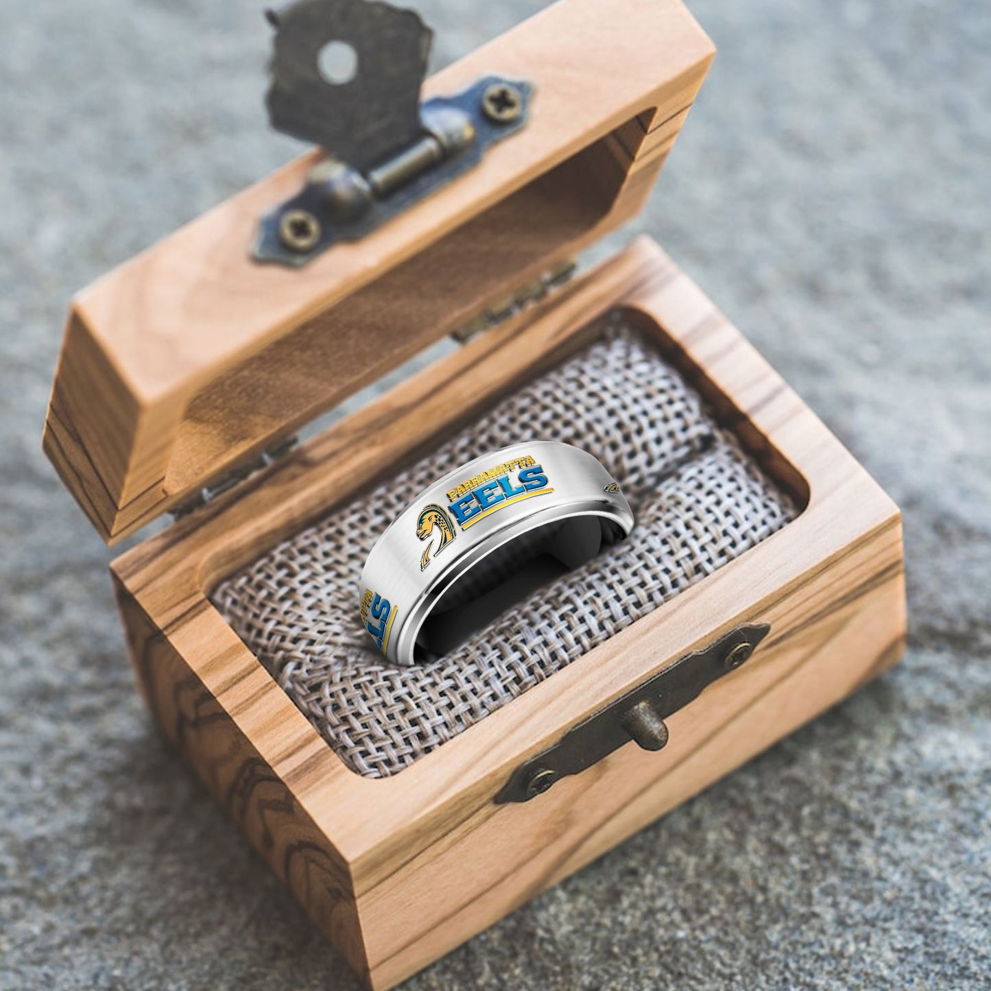 NRL Silver Tungsten Rings Gift For Fans 1