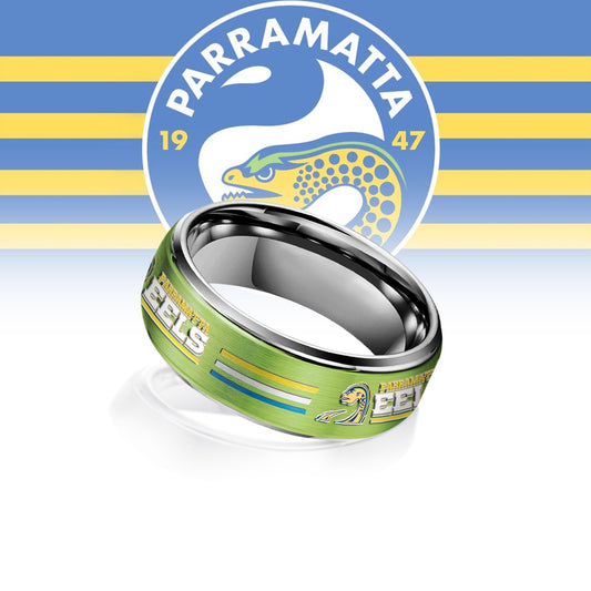 NRL Silver Tungsten Rings Gift For Fans 12