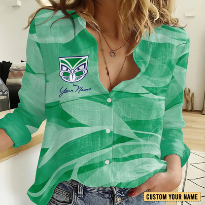 NZL Personalized Custom Women's Casual Shirt 6