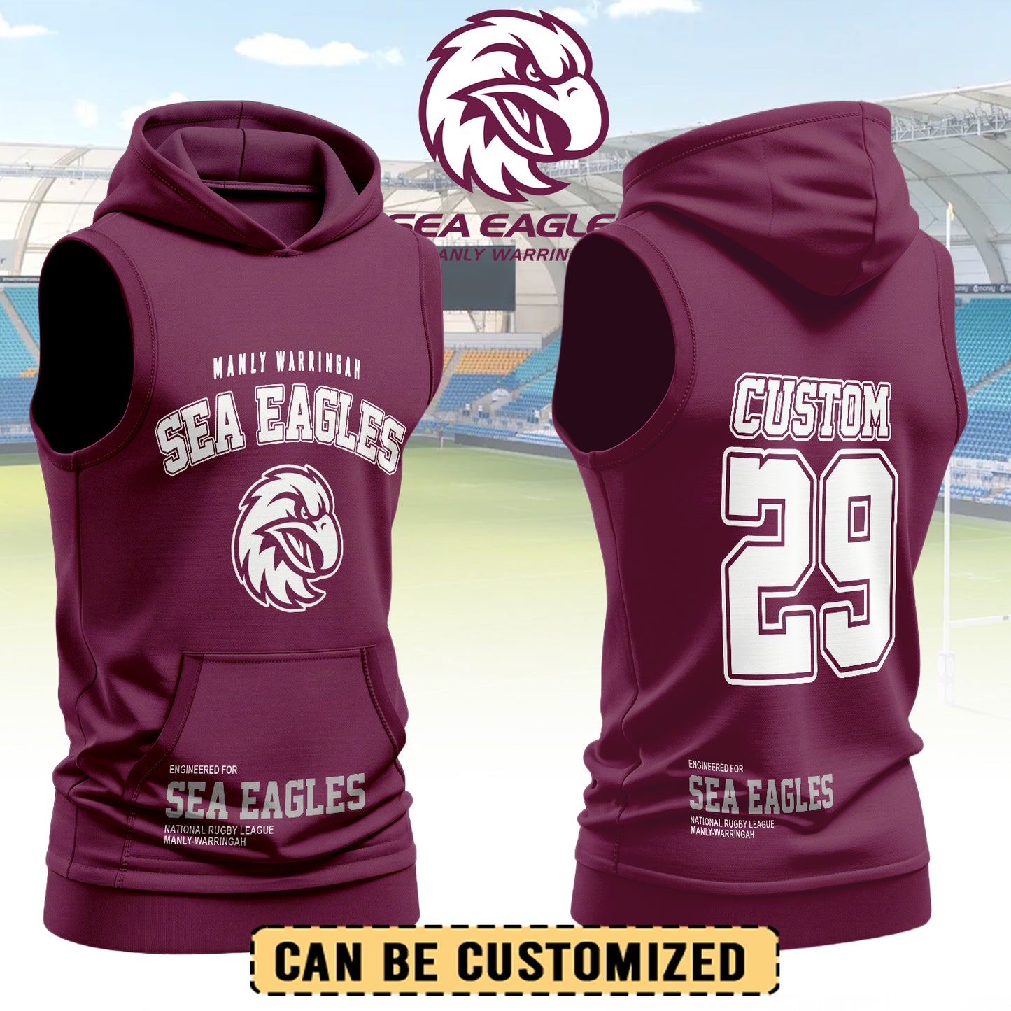 MAN Personalized Custom Hooded Tank Top 5