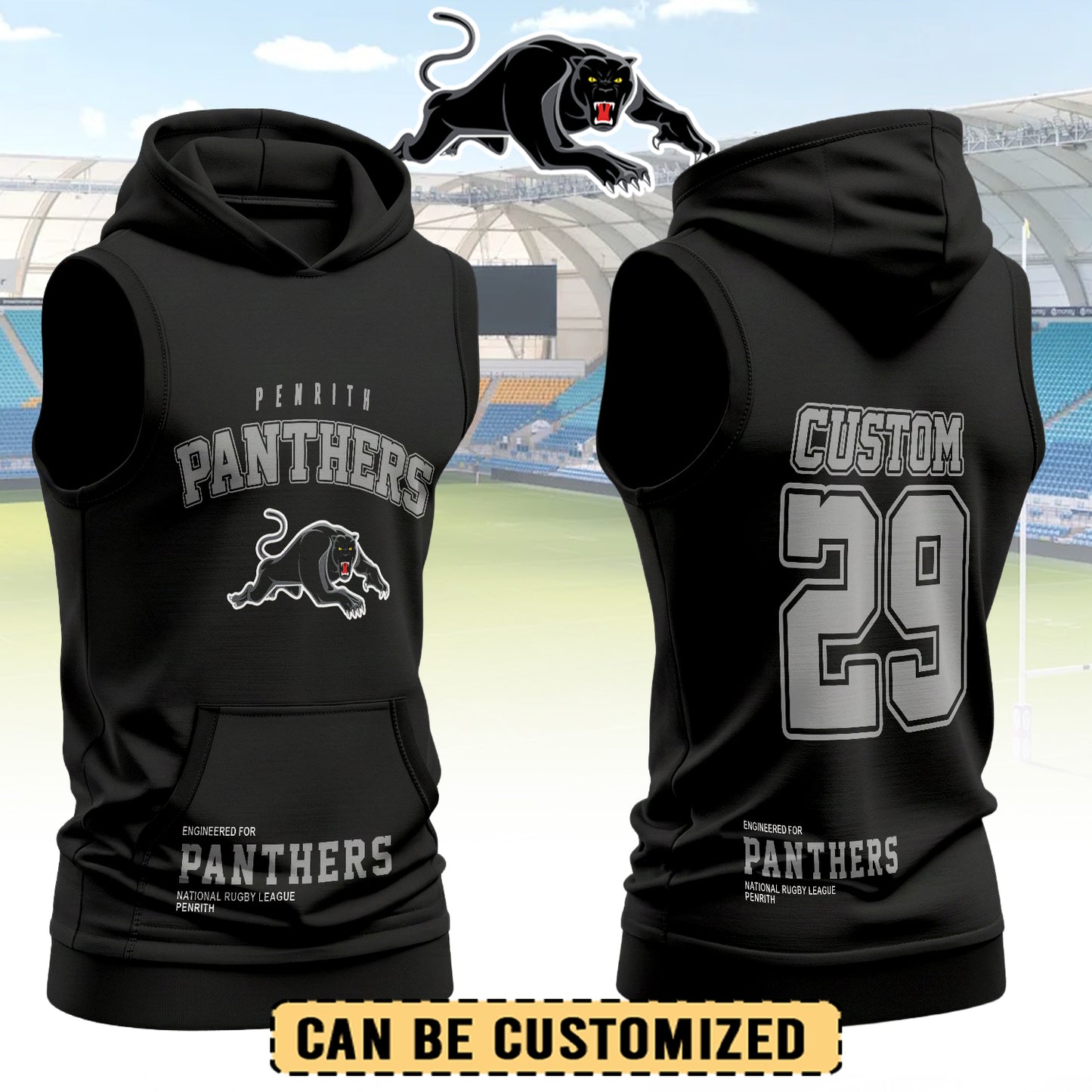 PEN Personalized Custom Hooded Tank Top 5