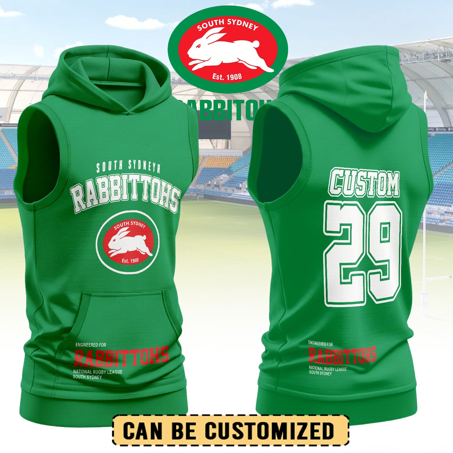 SOU Personalized Custom Hooded Tank Top 5