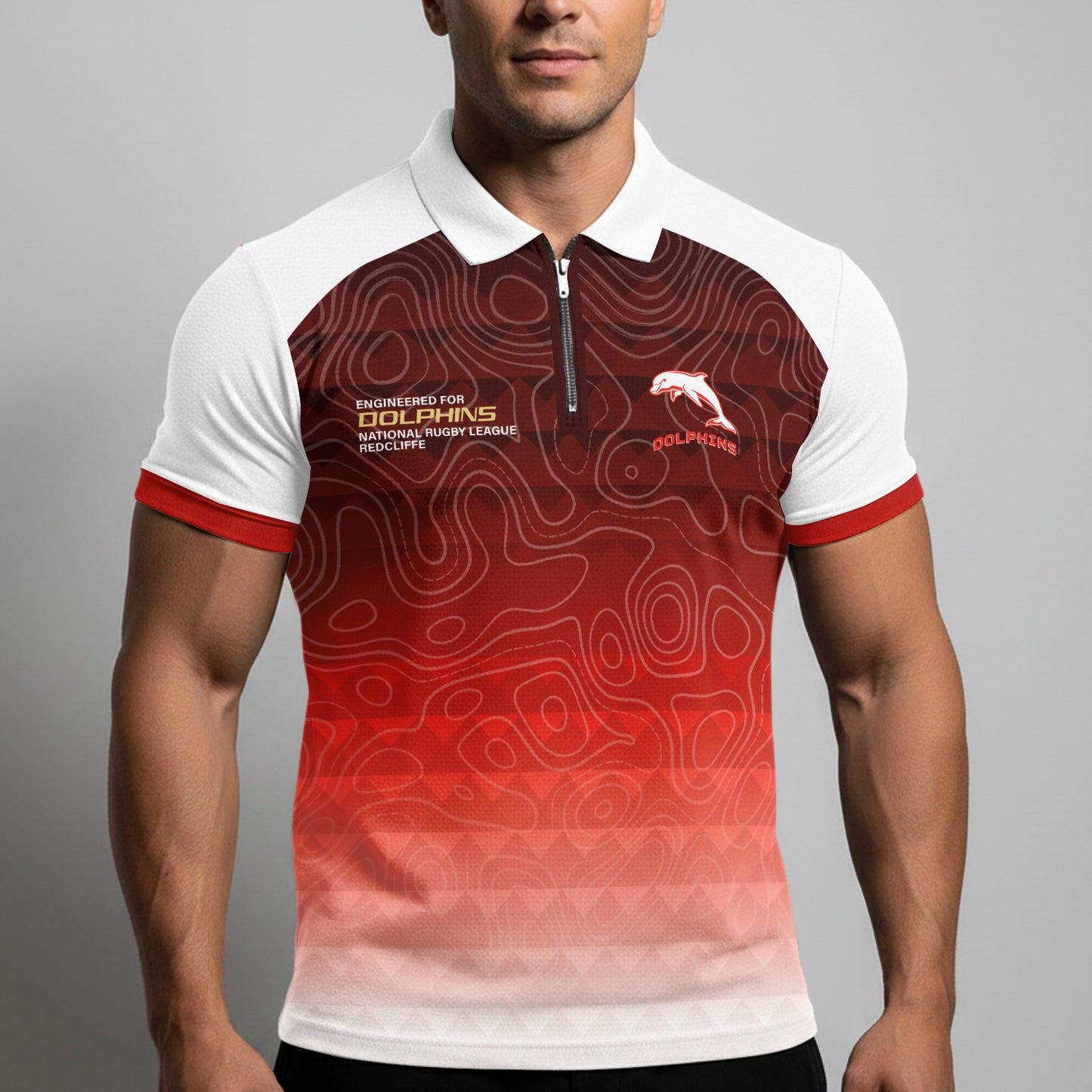 DOL Personalized Custom Zip Polo Shirt 2