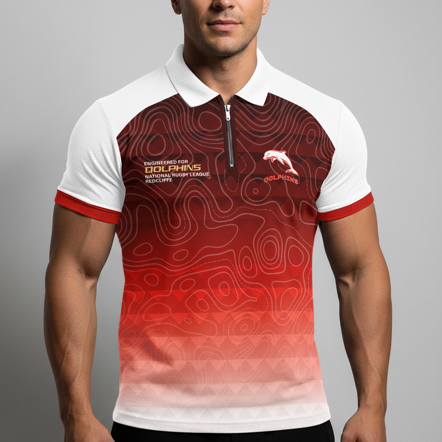 DOL Personalized Custom Zip Polo Shirt 2