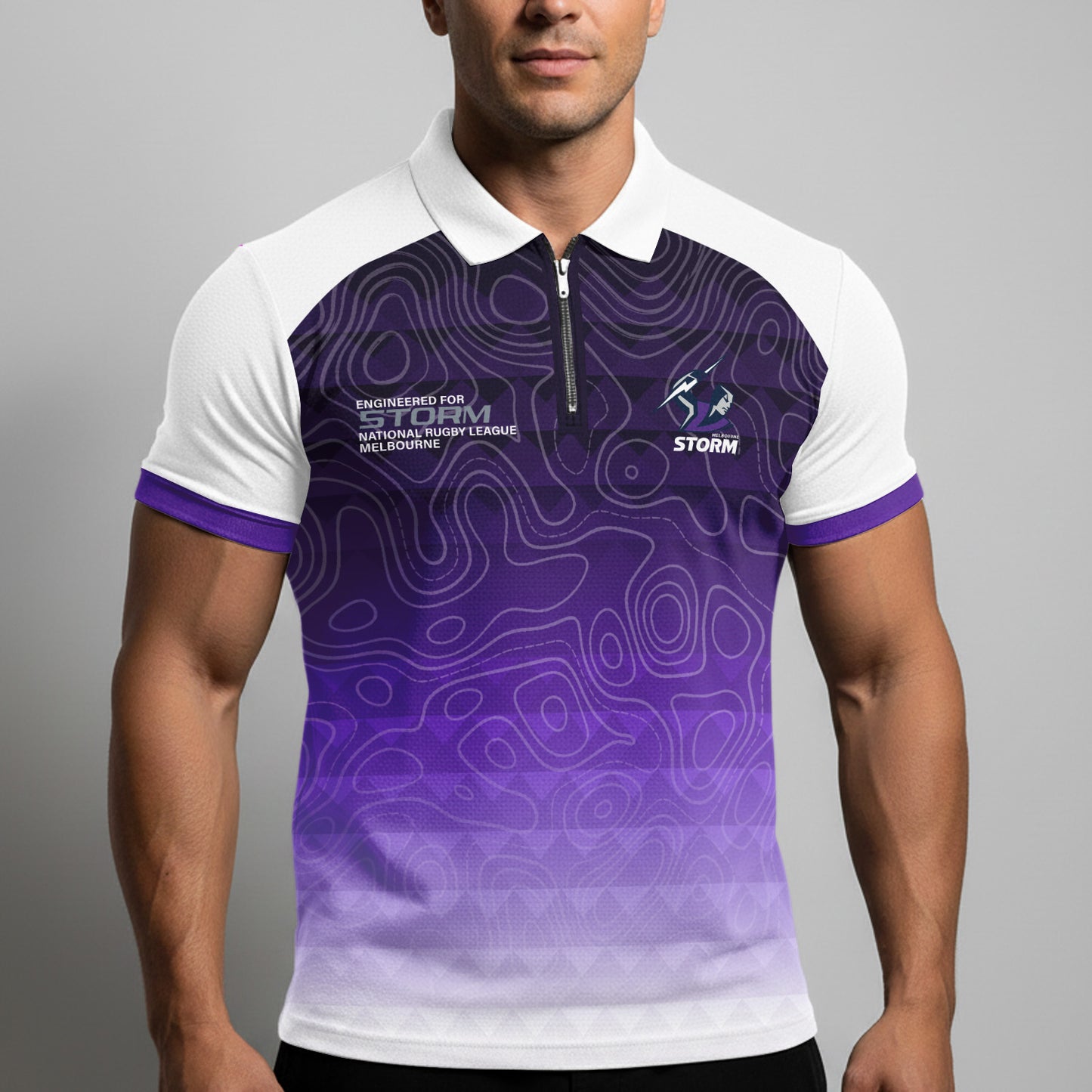 MEL Personalized Custom Zip Polo Shirt 2