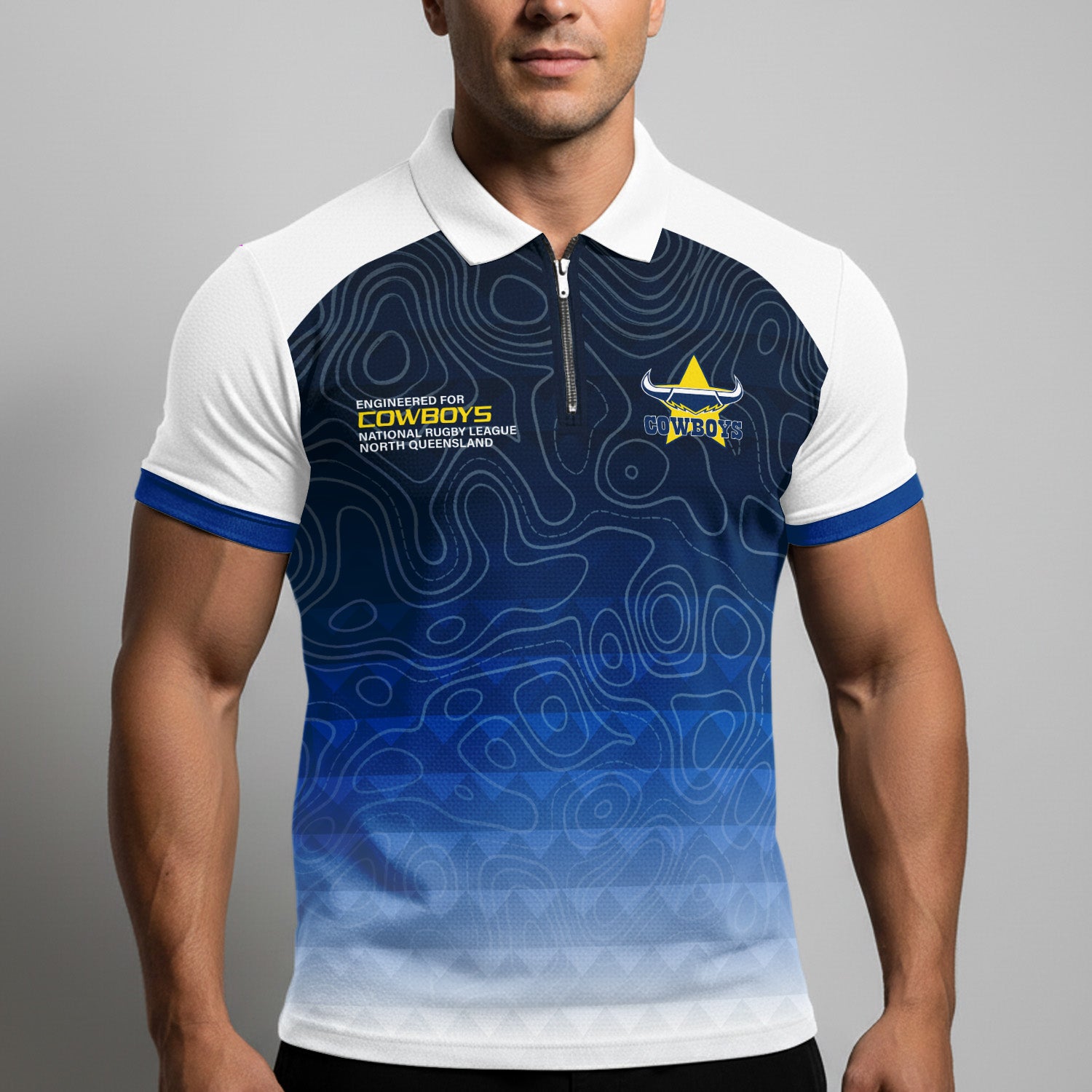 NQL Personalized Custom Zip Polo Shirt 2