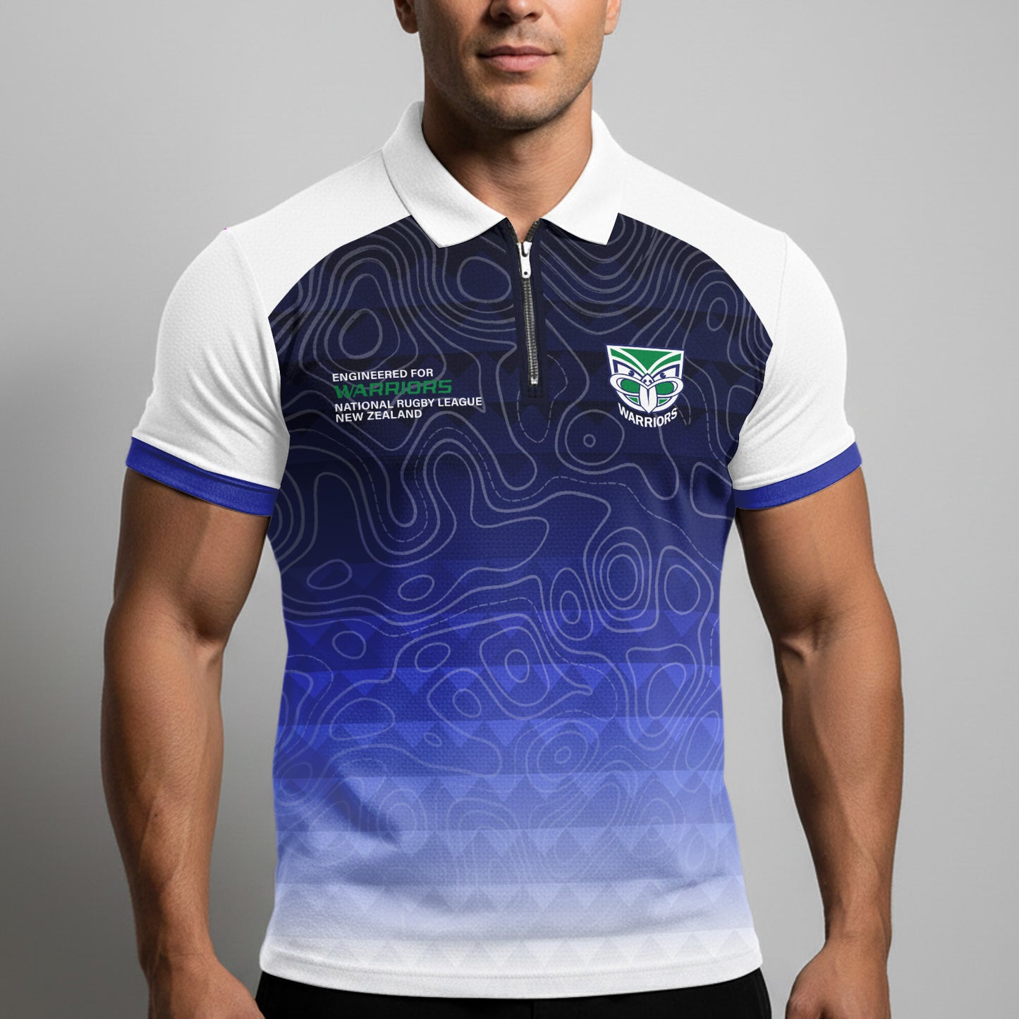 NZL Personalized Custom Zip Polo Shirt 2