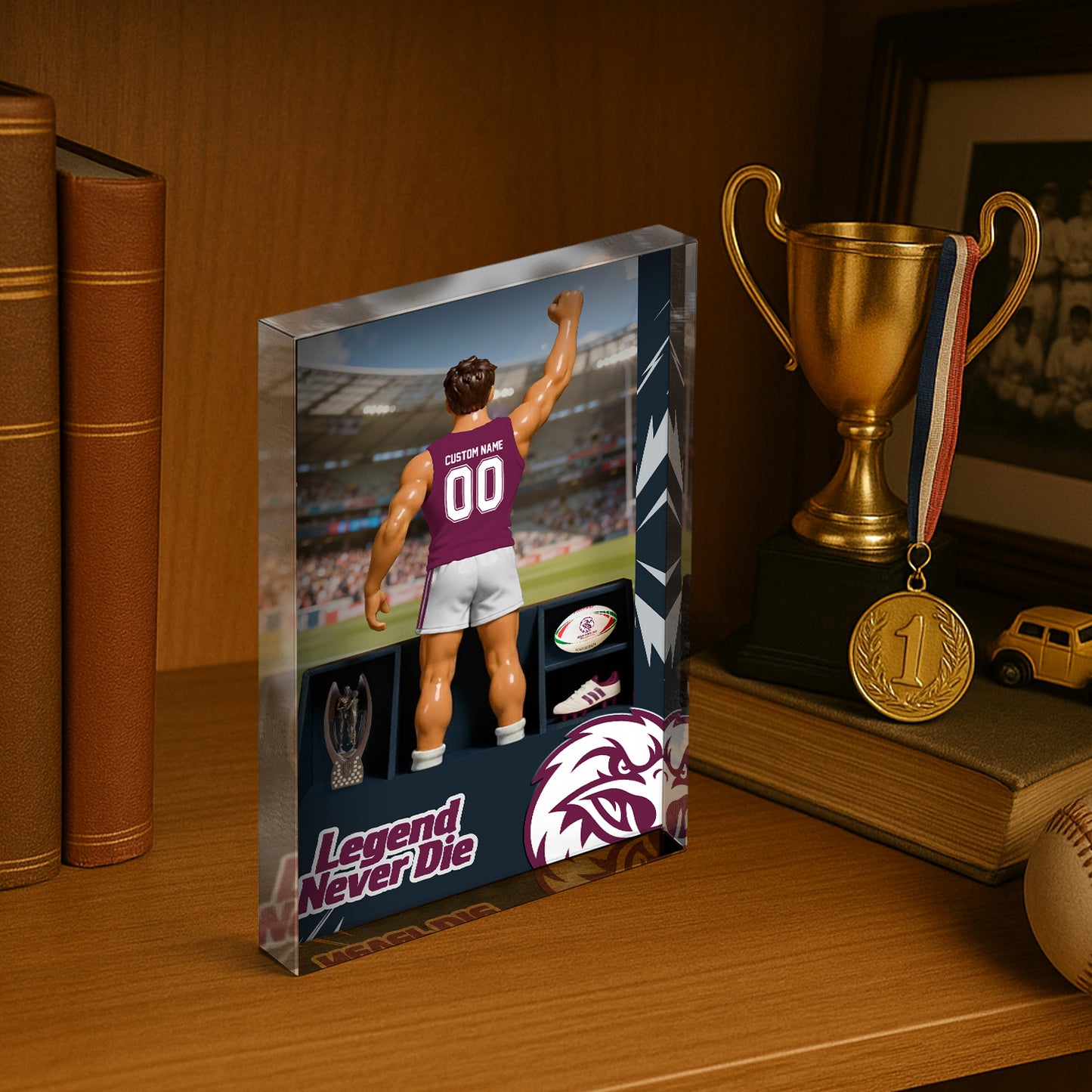 MAN Personalized Custom Sports Acrylic Block Plaque 2